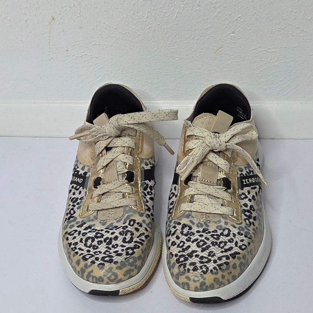 Cole Haan Animal Print Zerøgrand Winner Tennis Sneaker Women's Size 5 - Picture 2 of 10
